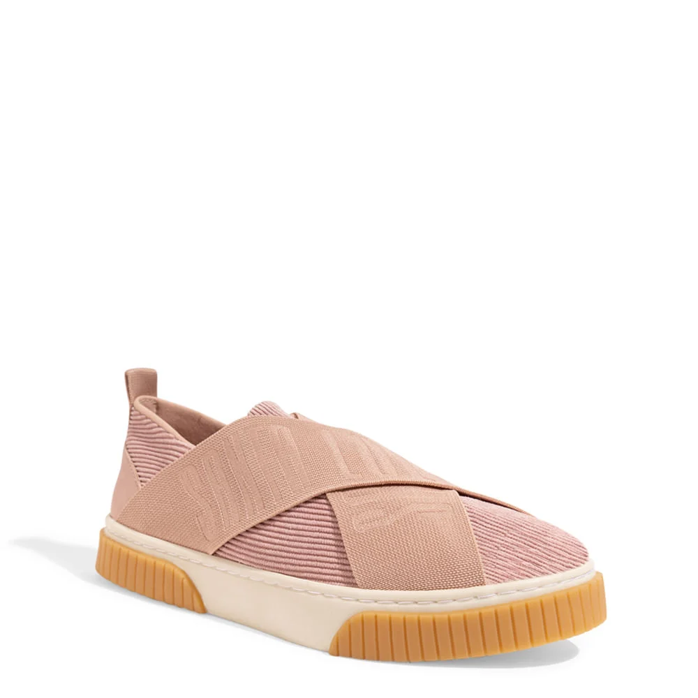Tênis Slip On Lona Deserto Rosê Elástico - vista 2 de 4