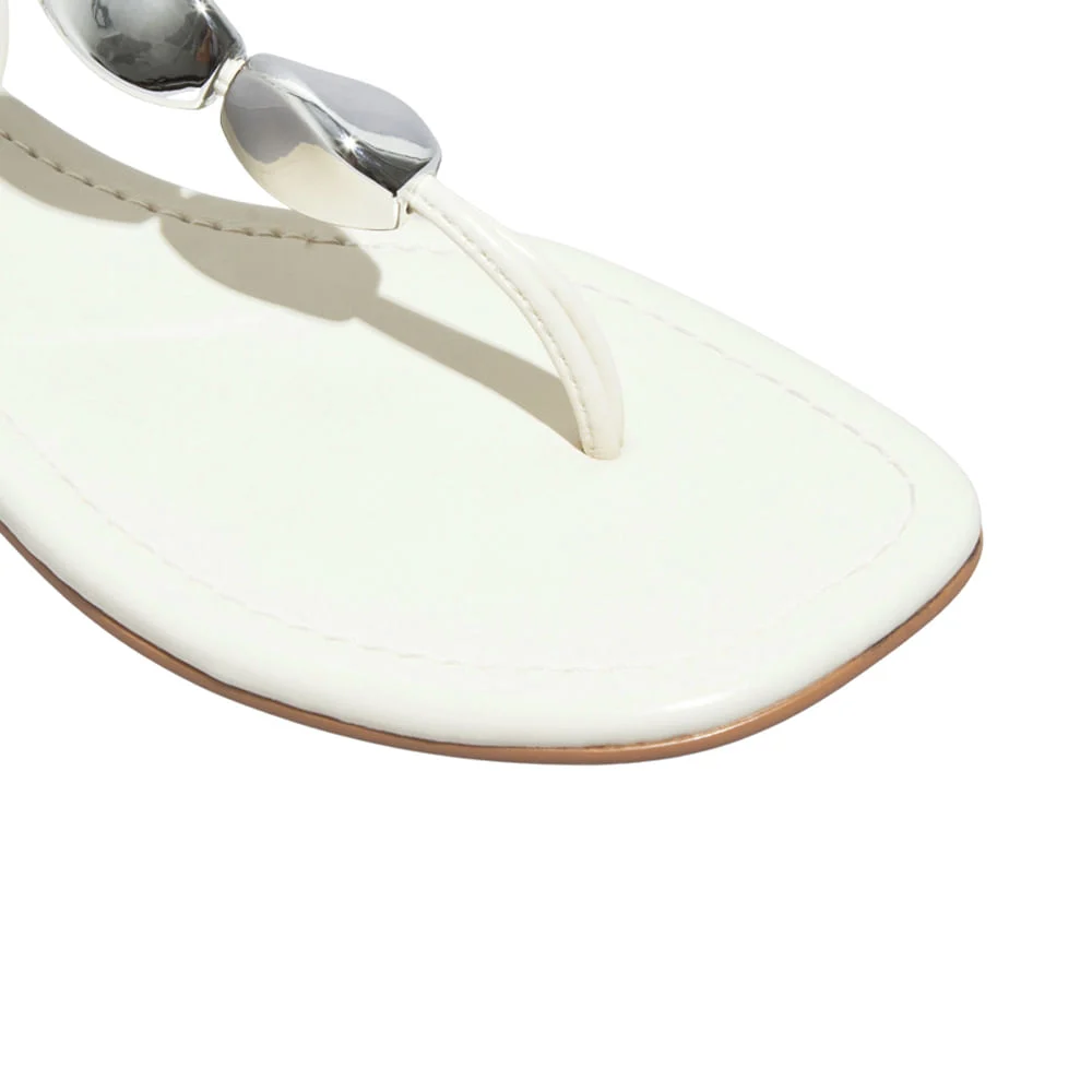 Rasteira Napa Madri Off White - vista 5 de 5