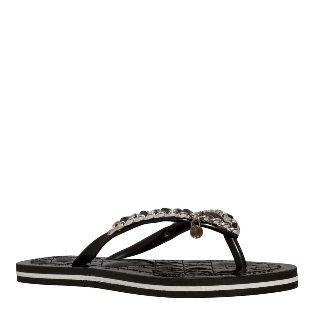 Chinelo Flip Flop Verniz Anzeli Corrente Preto - vista 2 de 5