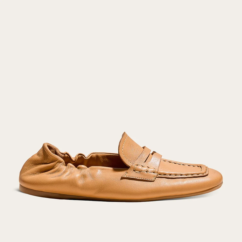 Mocassim Couro Carneiro Caramelo Doce De Leite - vista 1 de 2