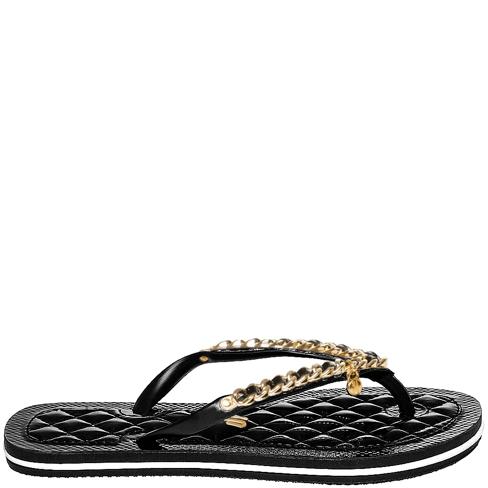 Chinelo Flip Flop Verniz Preto Corrente - vista 1 de 7