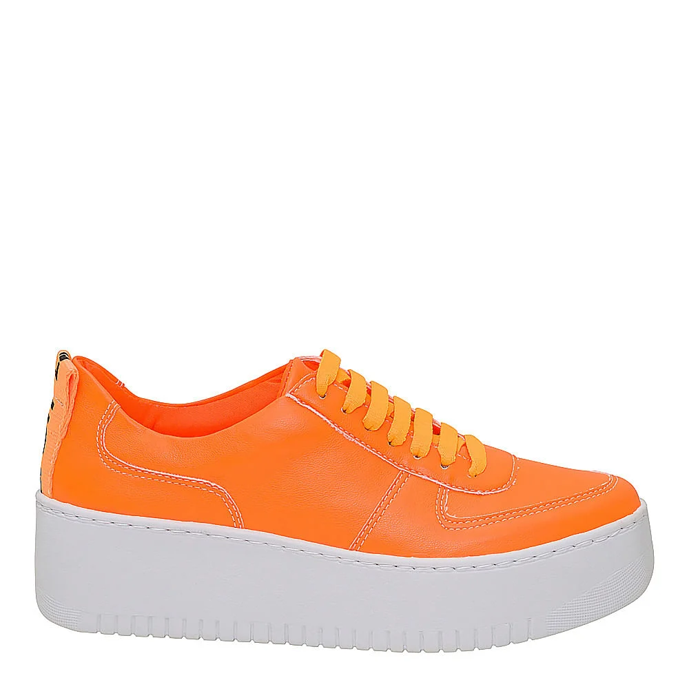 Tênis Plataforma Laranja Neon - vista 1 de 4