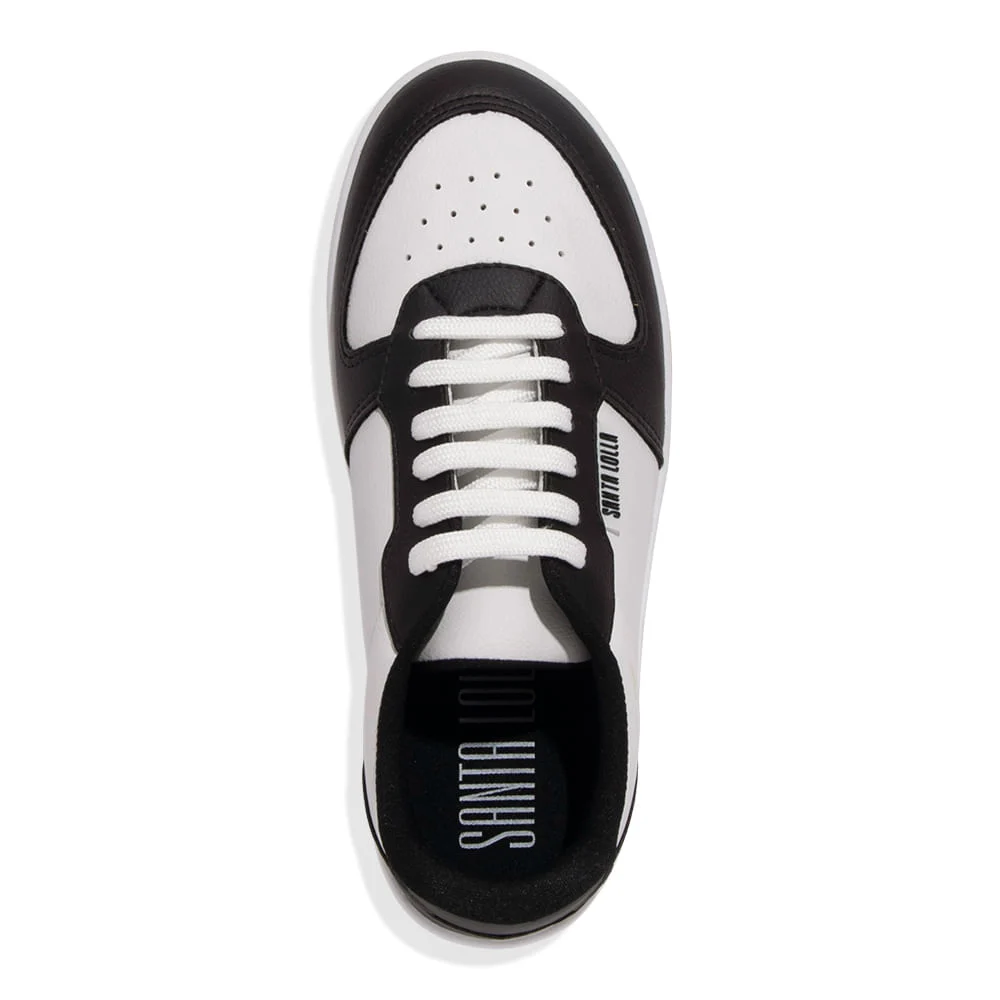 Tênis Floater Lux Preto E Branco - vista 3 de 4